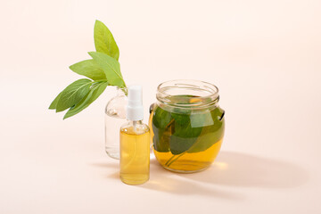 Home made Sage tonic in spray bottle.