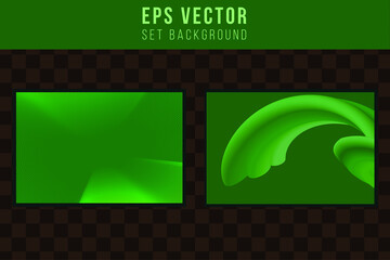 Set green background abstract dark shining back ground collection