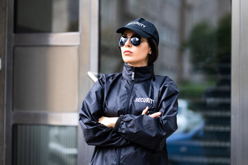 Security Guard Officer In Uniform