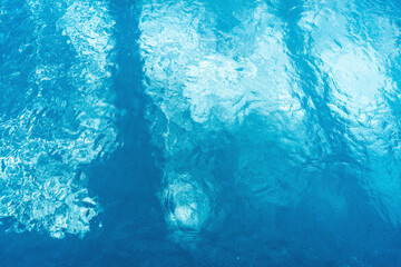 blue swimming pool water