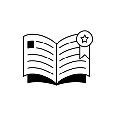 Book Education Icon Design Graphic Template Isolated