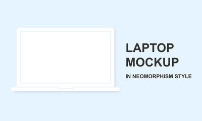 Realistic Mobile Phone Neomorphism Template Mockup Vector. 3D