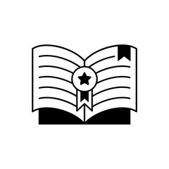 Book Education Icon Design Graphic Template Isolated