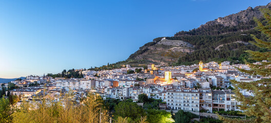Naklejka premium Cazorla, municipality located in the province of Jaen, in Andalusia, Spain. It is located in the region of the Sierra de Cazorla, being its most important town and the capital of the same