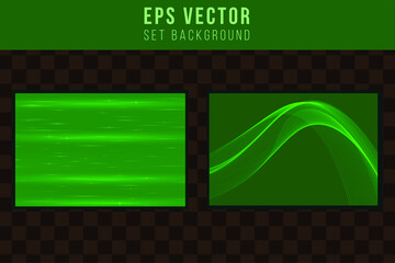 Set green background abstract dark shining back ground collection