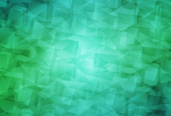 Light Green vector low poly layout.