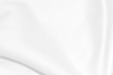 Obraz premium beauty white clean and soft fabric textured. abstract smooth curve shape decorate fashion textile background