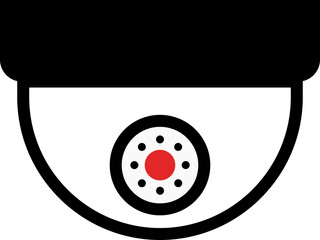 Infrared security camera icon. Flat and modern style.