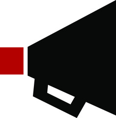 Megaphone icon. Vector. Flat and modern style.