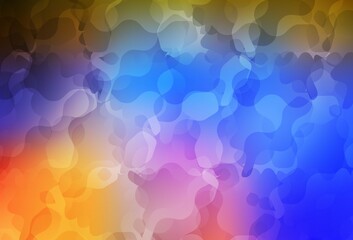 Light Multicolor vector background with abstract shapes.