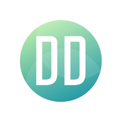 DD Letter Logo Design With Simple style