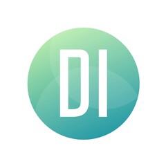 DI Letter Logo Design With Simple style