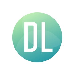 DL Letter Logo Design With Simple style