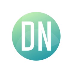 DN Letter Logo Design With Simple style