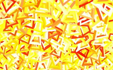 Light Green, Yellow vector pattern with random forms.
