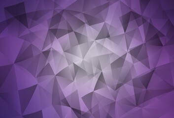 Fototapeta premium Light Purple vector background with triangles.