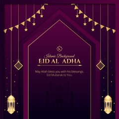 Eid al adha bakrid festival banner design