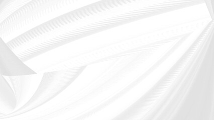 Clean fashion woven beautiful soft fabric abstract smooth curve shape decorative textile white background