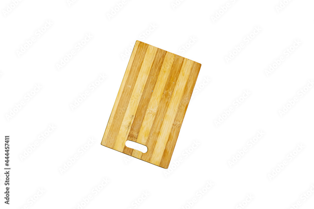 Wall mural Empty Cutting Board isolated on white background