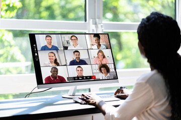 Online Video Conference Webinar Remote Call