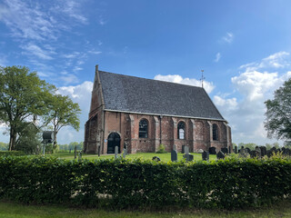 Fototapeta na wymiar Old church in Katlijk Friesland the Netherlands