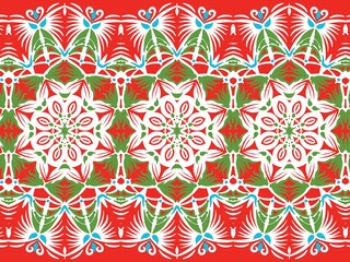 Ethnic Tribal Argyle Seamless Pattern. Abstract Mosaic Geometric Diamond Shapes Colorful Background. Traditional Boho Ikat Ornament of Doodle Rhombuses. Digital art illustration