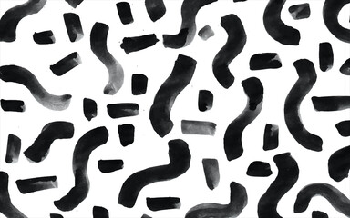 Vector organic grunge watercolor pattern. Abstract background with watercolor brush strokes. Hand drawn texture. Modern graphic design