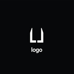 Letter U logo design vector. simple monogram icon