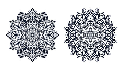 Ornamental luxury mandala pattern 2 in 1 design