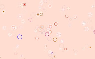 Light Multicolor vector template with circles.