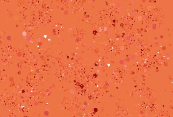 Light Red vector pattern with random forms.