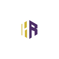 modern IR letter logo design