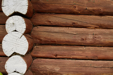 Wood wall texture braun logs