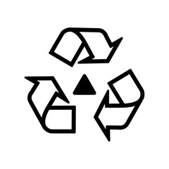 Recycle sign icon