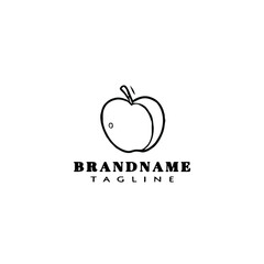 apple fruit logo icon design modern vector