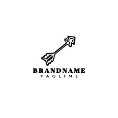 arrow logo template icon simple vector illustration