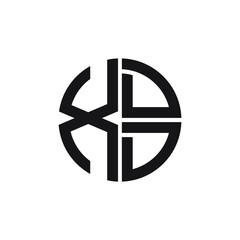 XDD logo XDD icon XDD vector XDD monogram XDD letter XDD minimalist XDD triangle XDD hexagon Circle Unique modern flat abstract logo design 