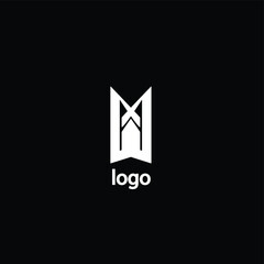 logo design vector. simple monogram icon