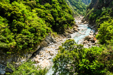 Fototapeta na wymiar Scenic View of the gorge in Taroko national park, Hualien, Taiwan.