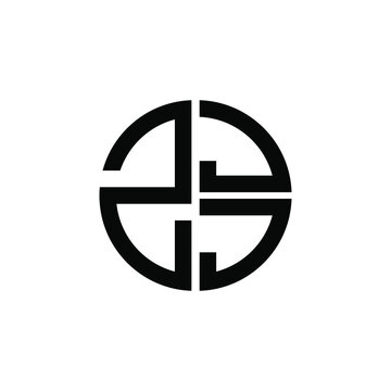 ZJJ logo ZJJ icon ZJJ vector ZJJ monogram ZJJ letter ZJJ minimalist ZJJ triangle ZJJ hexagon Circle Unique modern flat abstract logo design 