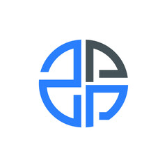 Obraz premium ZPP logo ZPP icon ZPP vector ZPP monogram ZPP letter ZPP minimalist ZPP triangle ZPP hexagon Circle Unique modern flat abstract logo design 