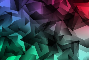 Fototapeta premium Light Green, Red vector abstract mosaic pattern.