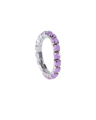 lilac holographic crystal ring