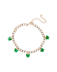 Fototapeta premium necklace with green butterflies
