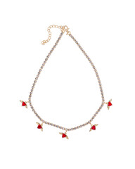 Fototapeta premium necklace with hearts with wings