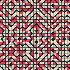 Fototapeta premium Abstract Geometric Pattern generative computational art illustration