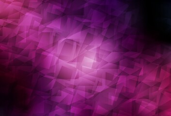 Fototapeta na wymiar Dark Purple, Pink vector abstract mosaic background.