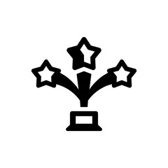 Star trophy icon. Vector EPS file.