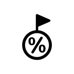 Discount flag icon. Vector EPS file.