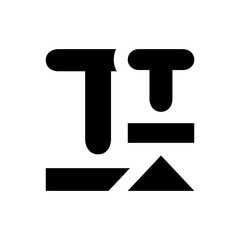 Font shift icon. Vector EPS file.